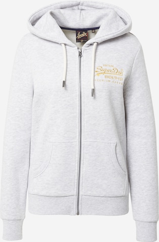 Superdry Sweatjacke in Grau: predná strana