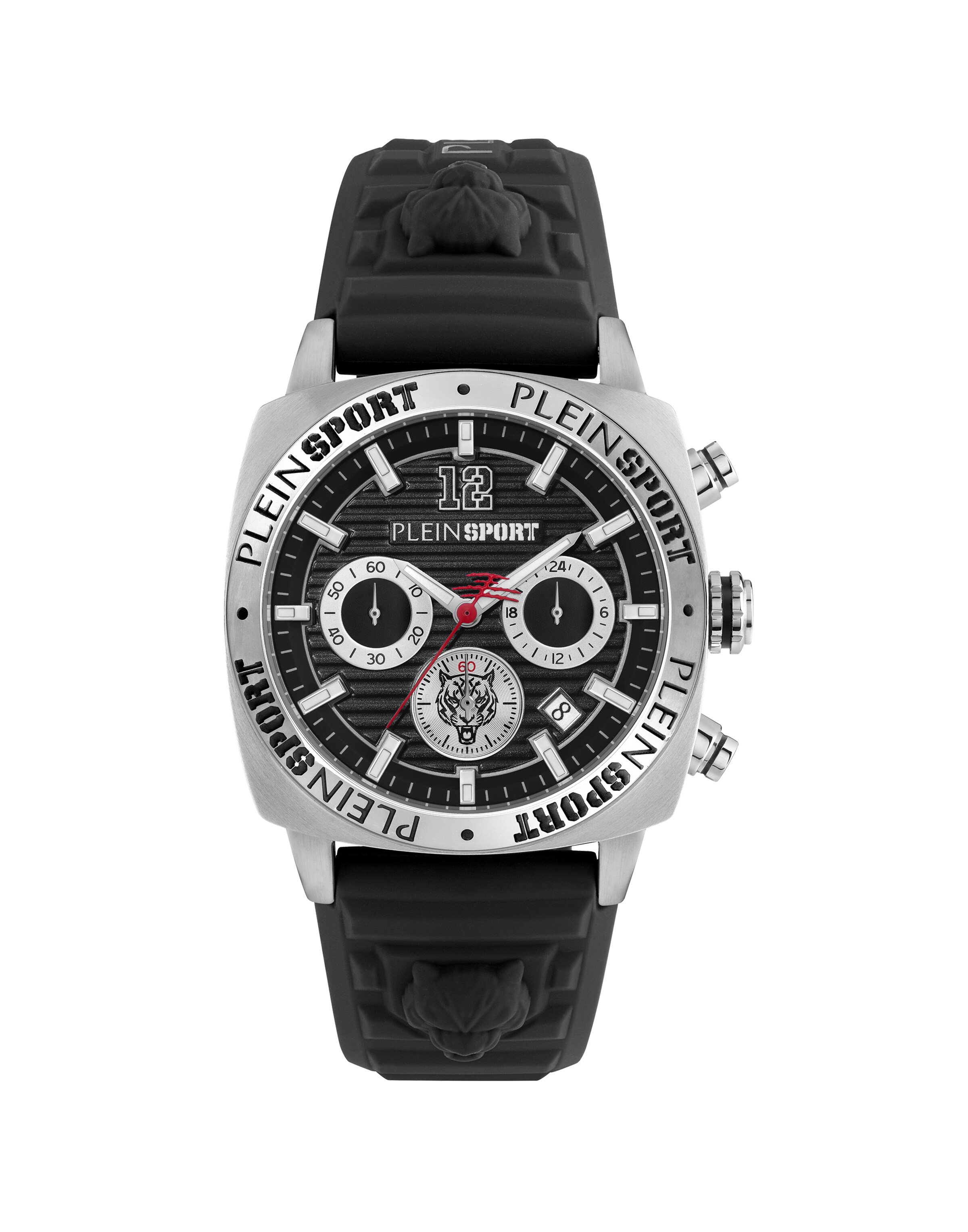 Plein Sport - Reloj analógico 'Wildcat Chrono' en negro: frente