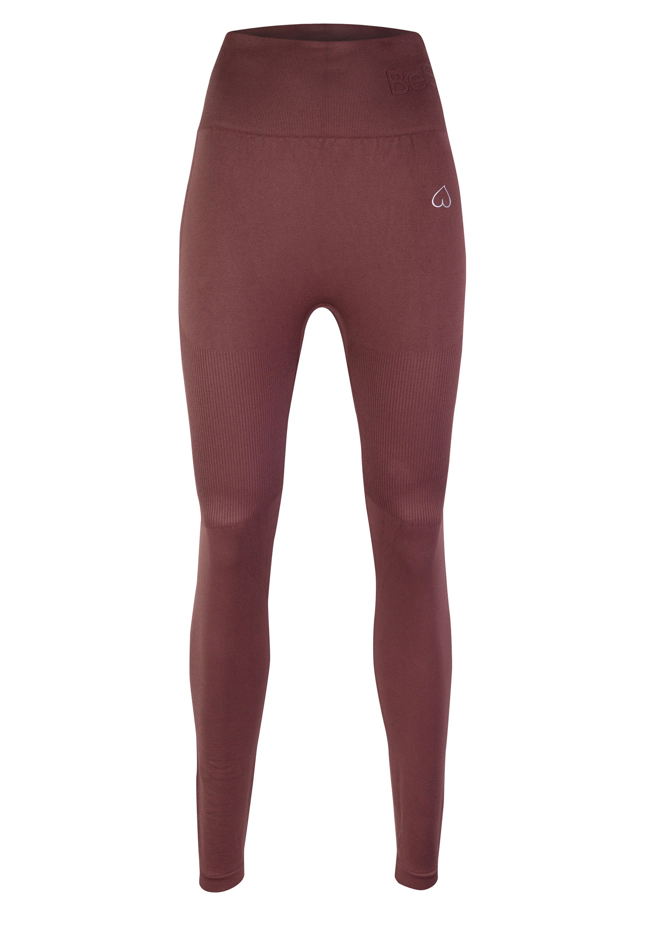 BeShaped Skinny Sports trousers 'Lichaam Boost' in Brown: front
