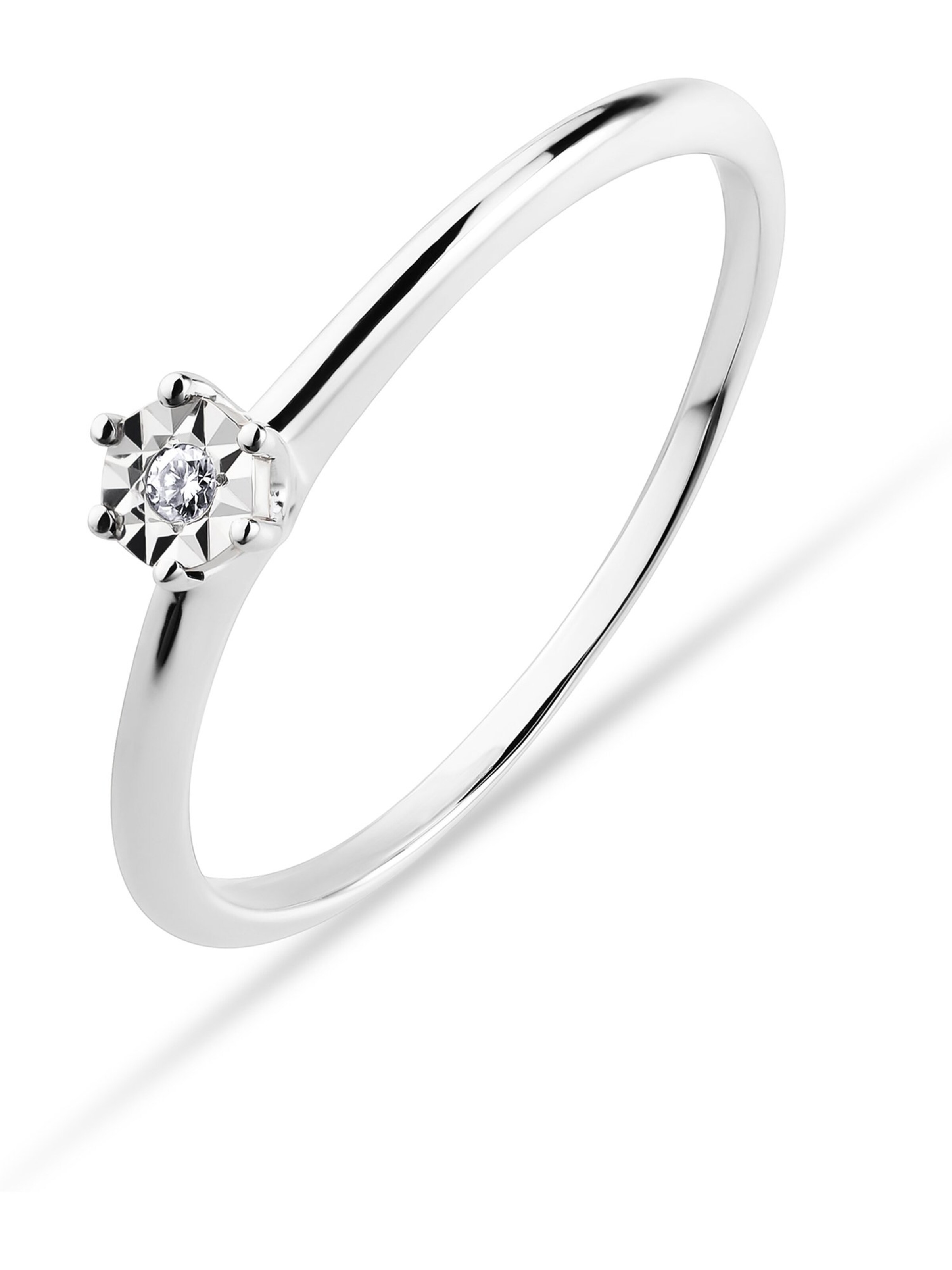 CHRIST Ring in White: front