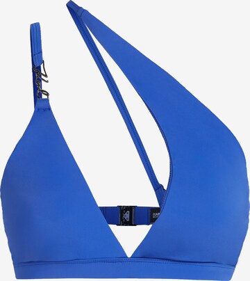 Triangle Hauts de bikini Karl Lagerfeld en bleu : devant