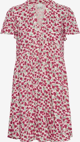 ICHI Jurk 'Ihaya' in Rood: voorkant