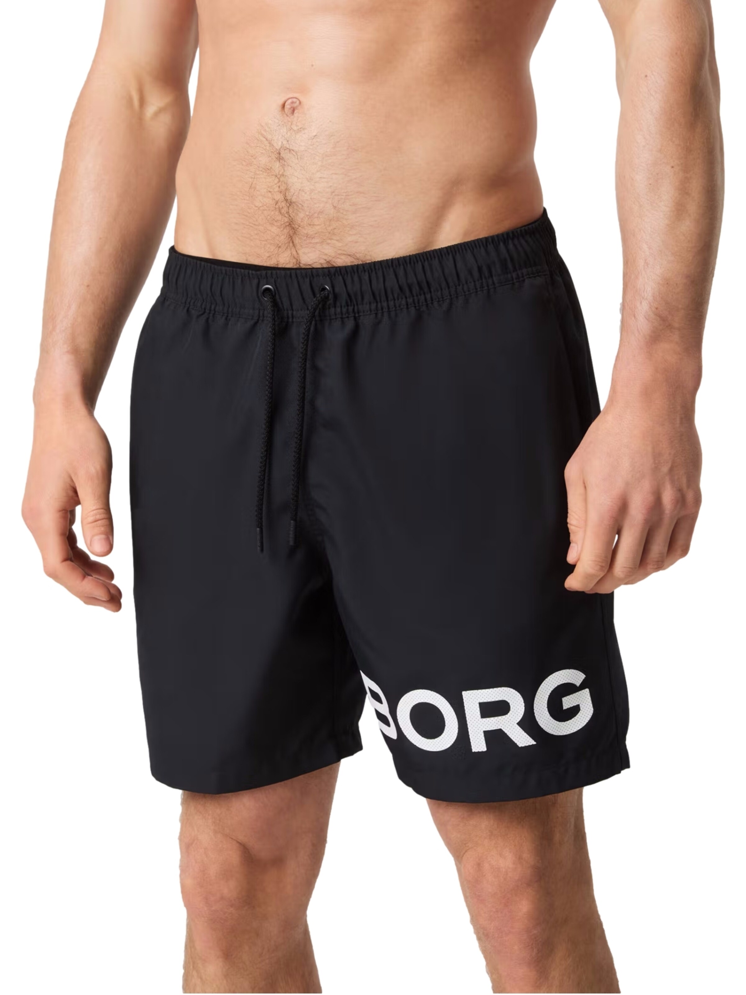 BJÖRN BORG Badeshorts i sort: forside
