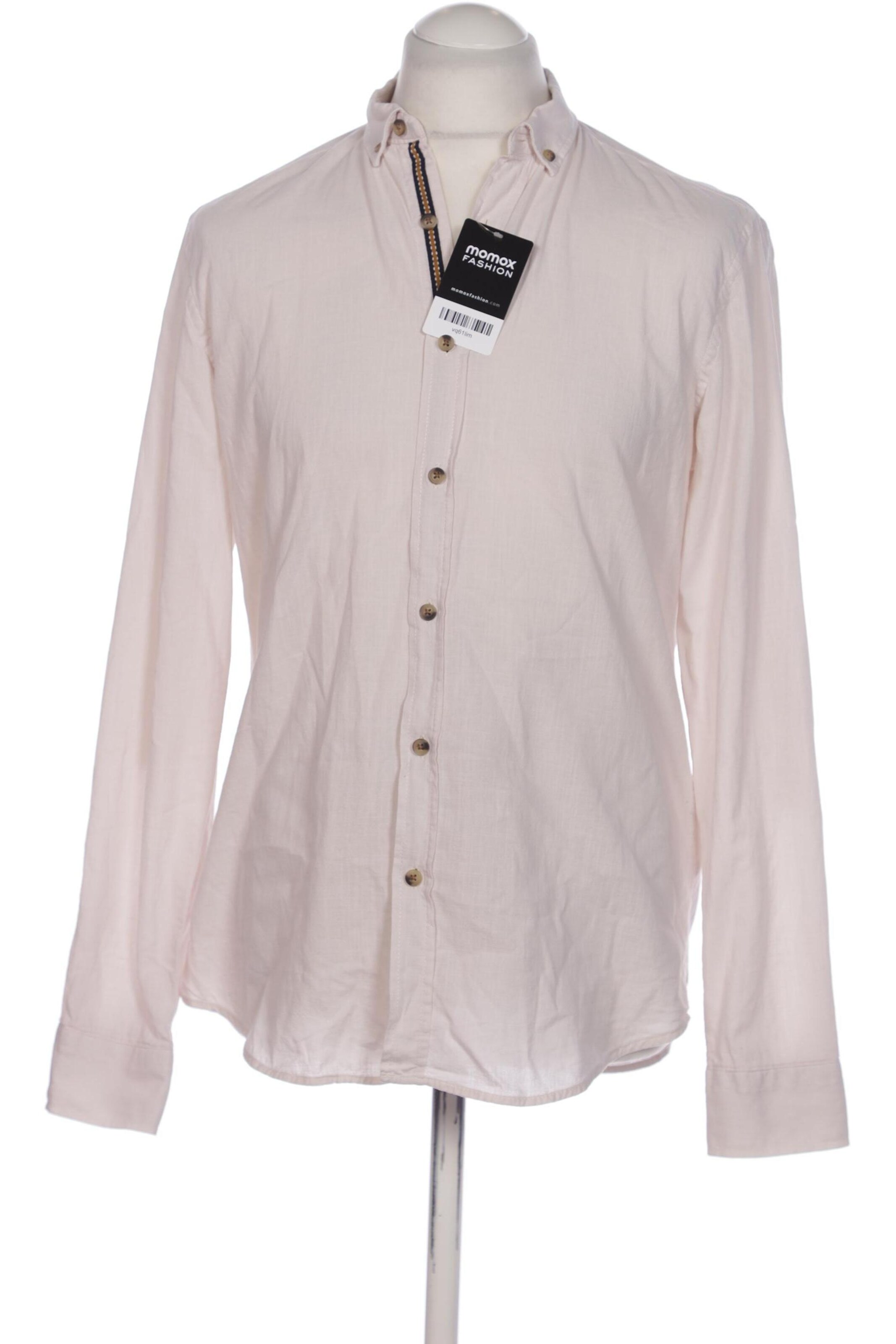 Trendyol Button Up Shirt in M in Beige: front