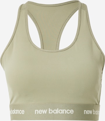 new balance - Soutien Bustier Soutien de desporto em verde: frente