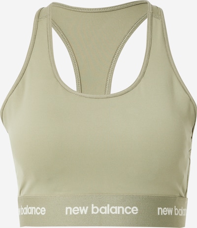 Sutien sport new balance pe verde pastel / alb, Vizualizare produs