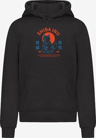 F4NT4STIC Sweatshirt 'Japanischer Shiba Inu Hund' in Zwart: voorkant