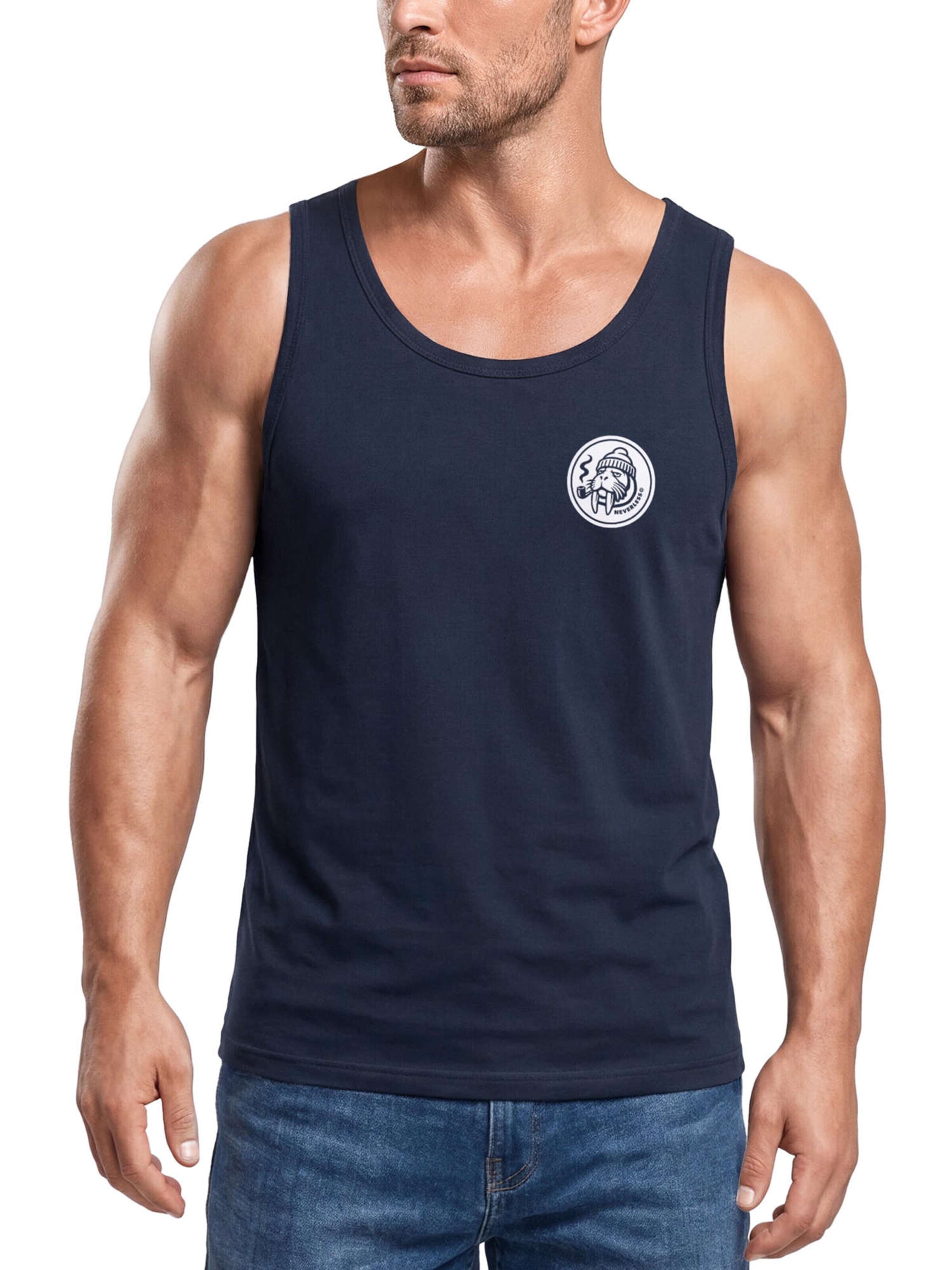 Neverless Shirt 'Walross' in Blue