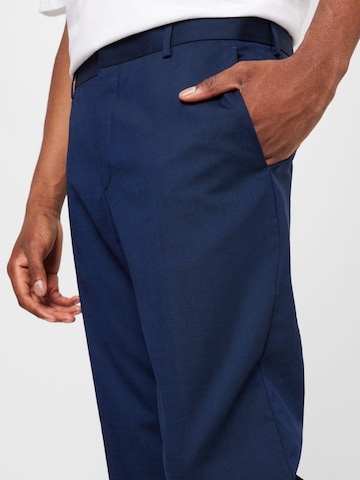 Calvin Klein Regular Pleated Pants in Blue