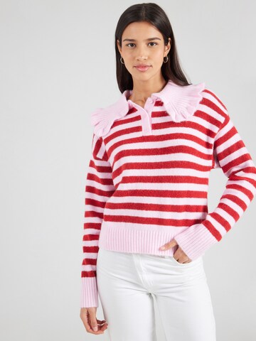 Monki Sweater in Pink: front