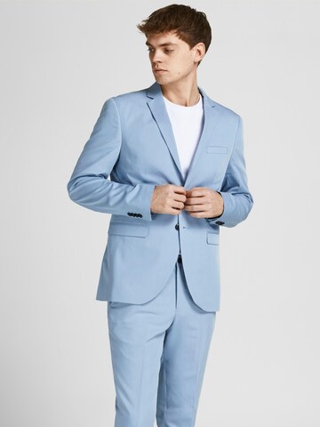 Coupe slim Veste de costume 'Franco' JACK & JONES en bleu : devant