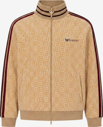 Veste de survêtement Colucci en beige : devant