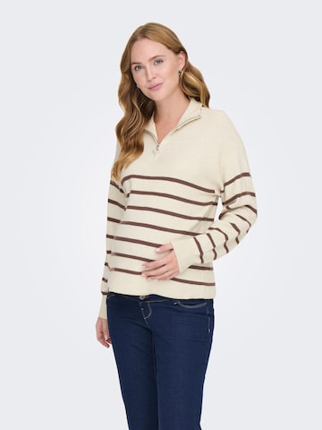 Only Maternity Sweater 'OLMibi' in Beige: front