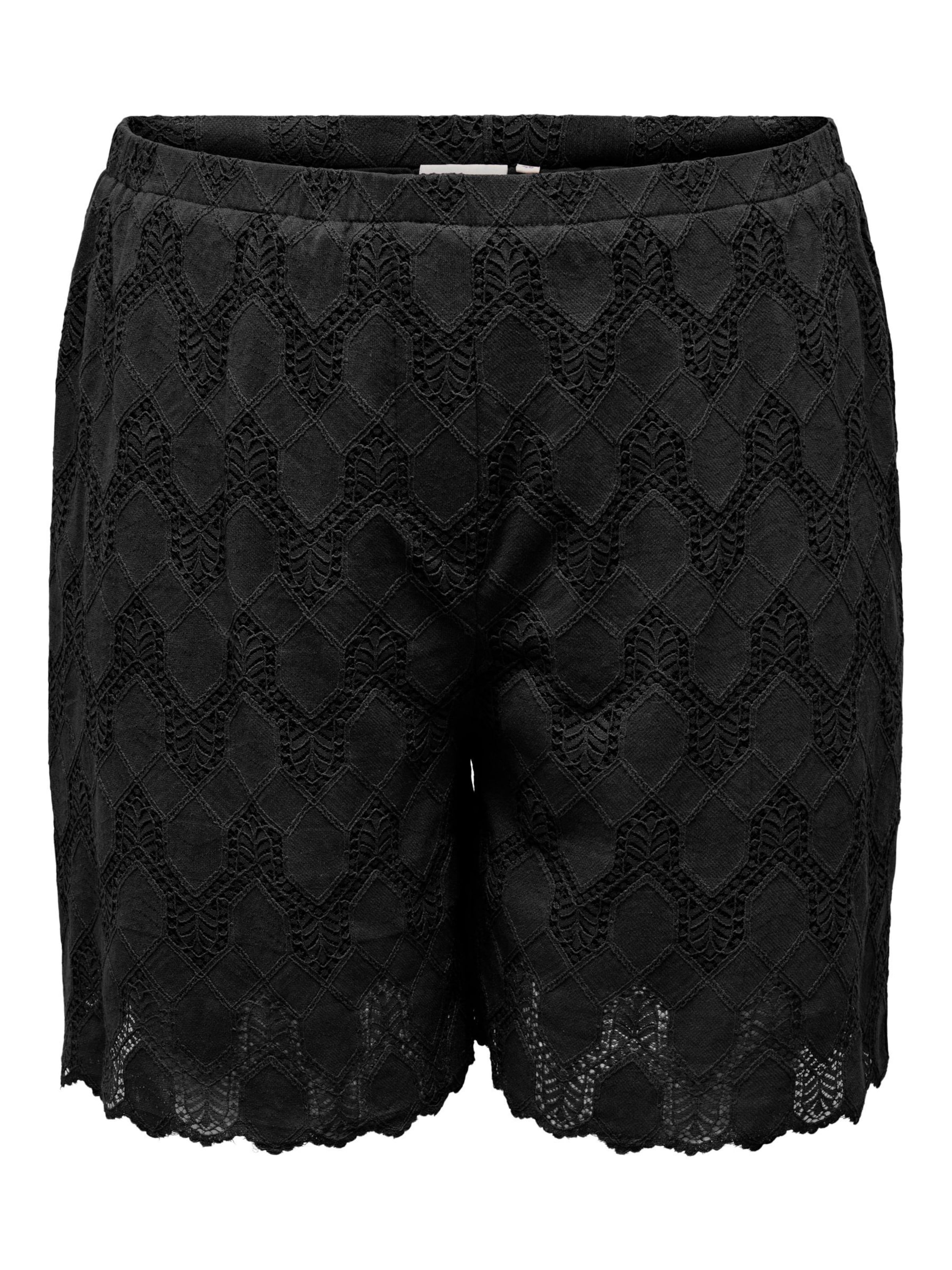 ONLY Carmakoma Regular Pants in Black: front