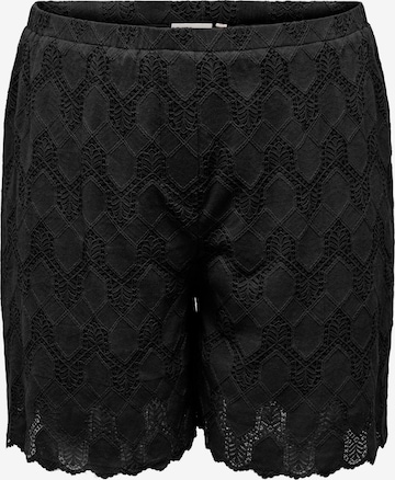 Regular Pantaloni de la ONLY Carmakoma pe negru: față