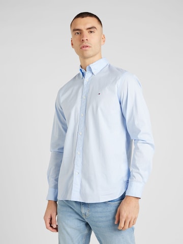 TOMMY HILFIGER Regular fit Overhemd in Blauw: voorkant