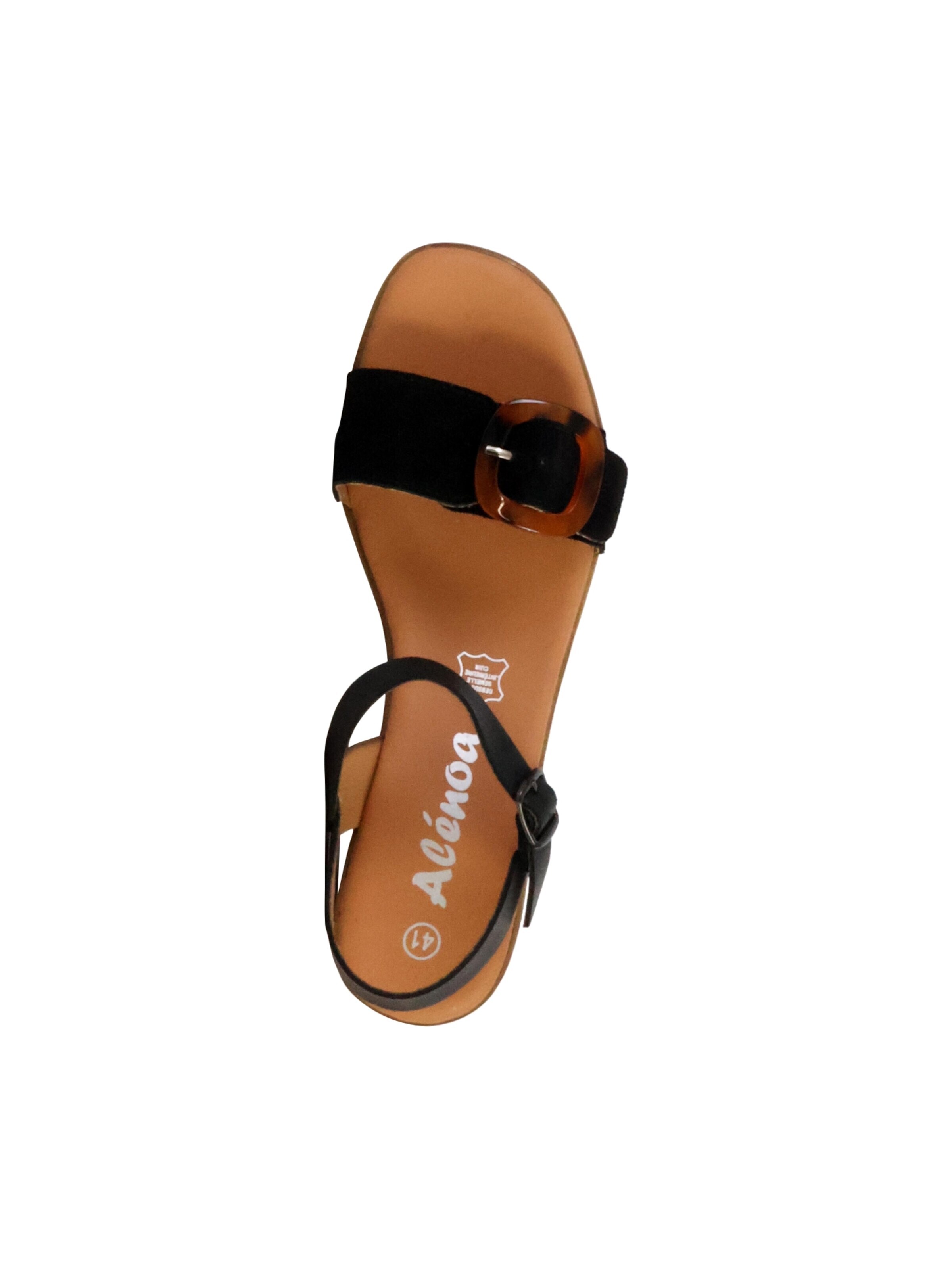 Sandales 'Aleno' The Divine Factory en noir