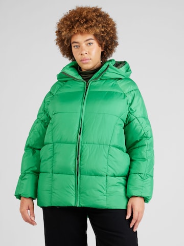 ONLY Carmakoma Зимняя куртка 'ASTA' в Зеленый: спереди