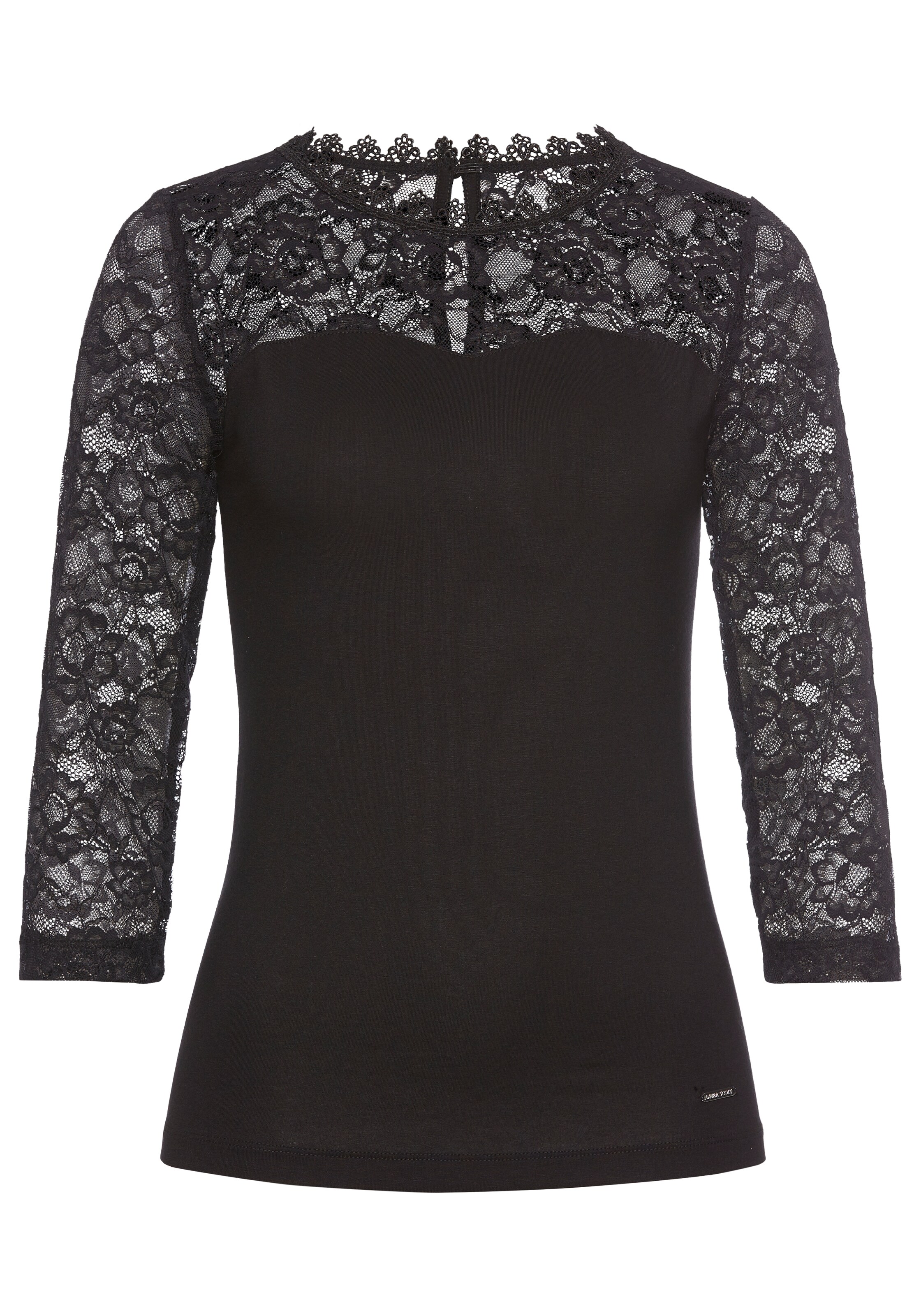 LAURA SCOTT Shirt in Schwarz: Vorderseite