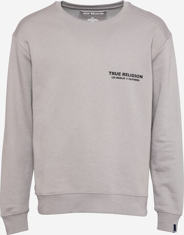 True Religion Sweatshirt in Grijs: voorkant