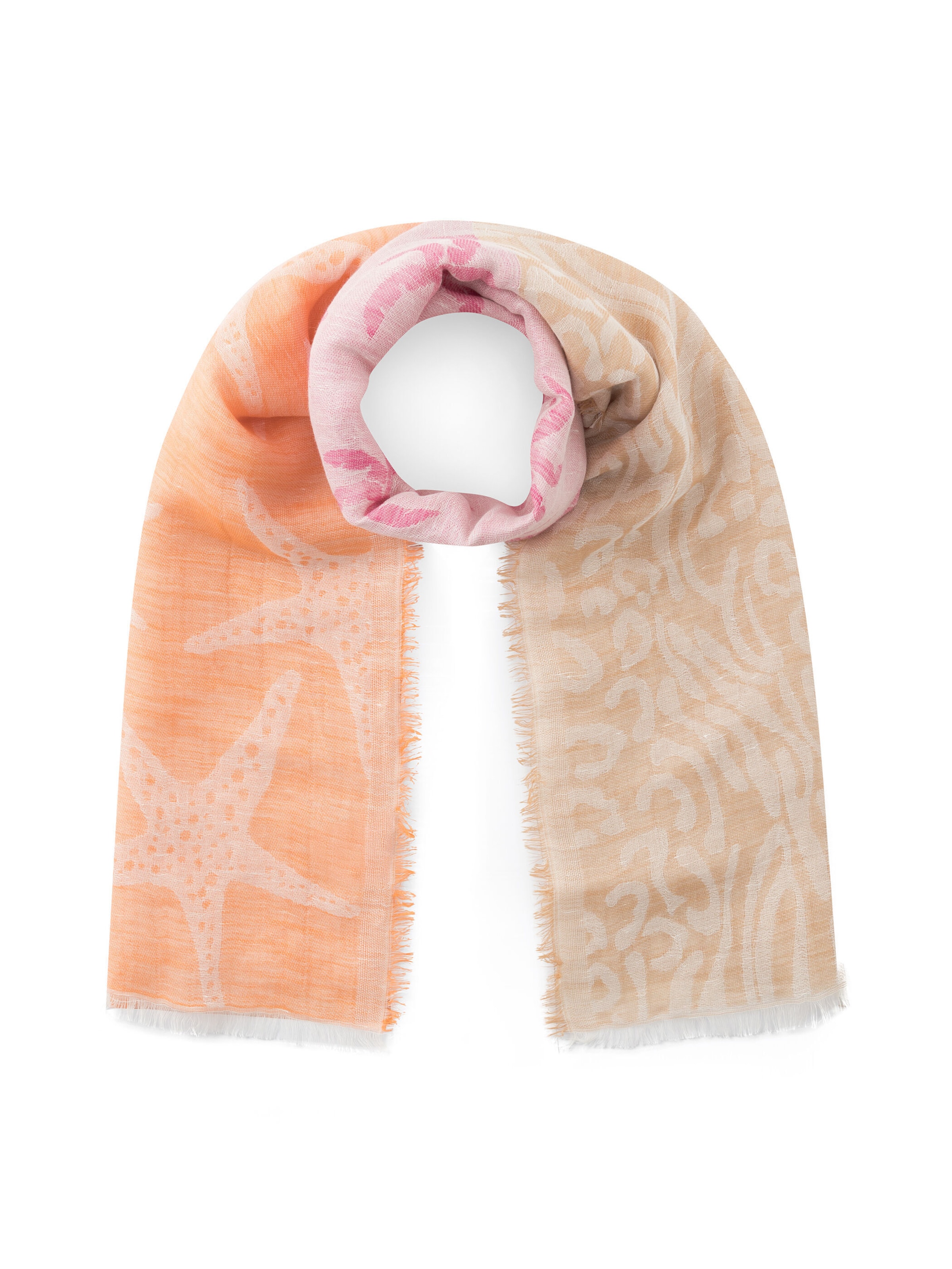 Écharpe CODELLO en orange : devant