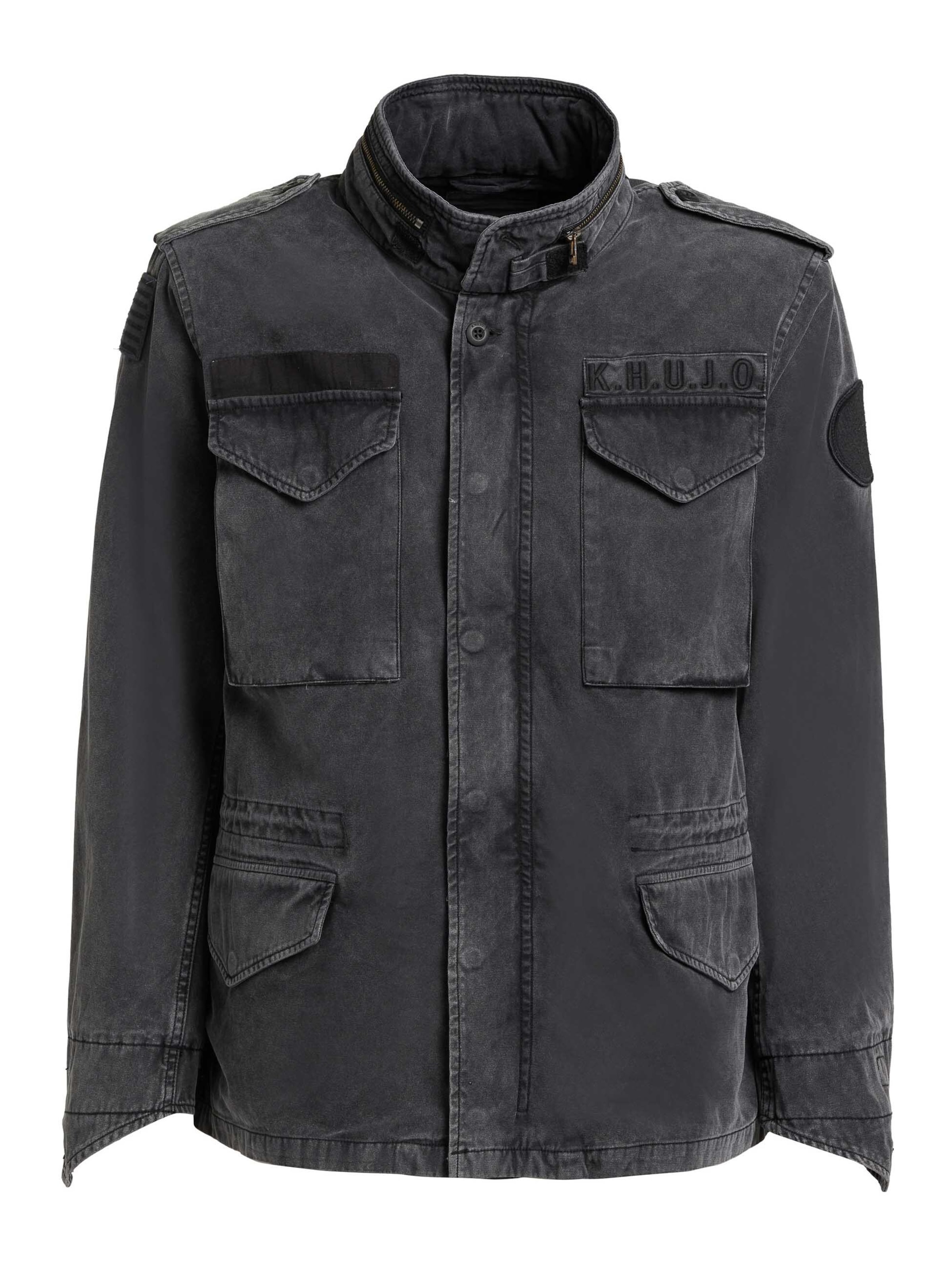 Veste mi-saison 'GENE' khujo en noir : devant