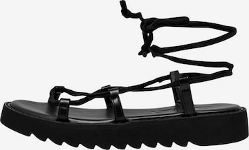 ONLY Sandalen met riem in Zwart: voorkant