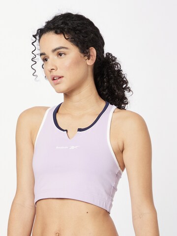 Reebok Bustier Biustonosz sportowy 'Rie' w kolorze fioletowy: przód