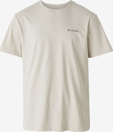 COLUMBIA Toiminnallinen paita 'CSC Basic Logo Tee-Dark Stone, LC' värissä beige: etupuoli
