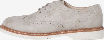 s.Oliver Lace-up shoe in Beige