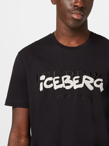 ICEBERG Тениска в черно
