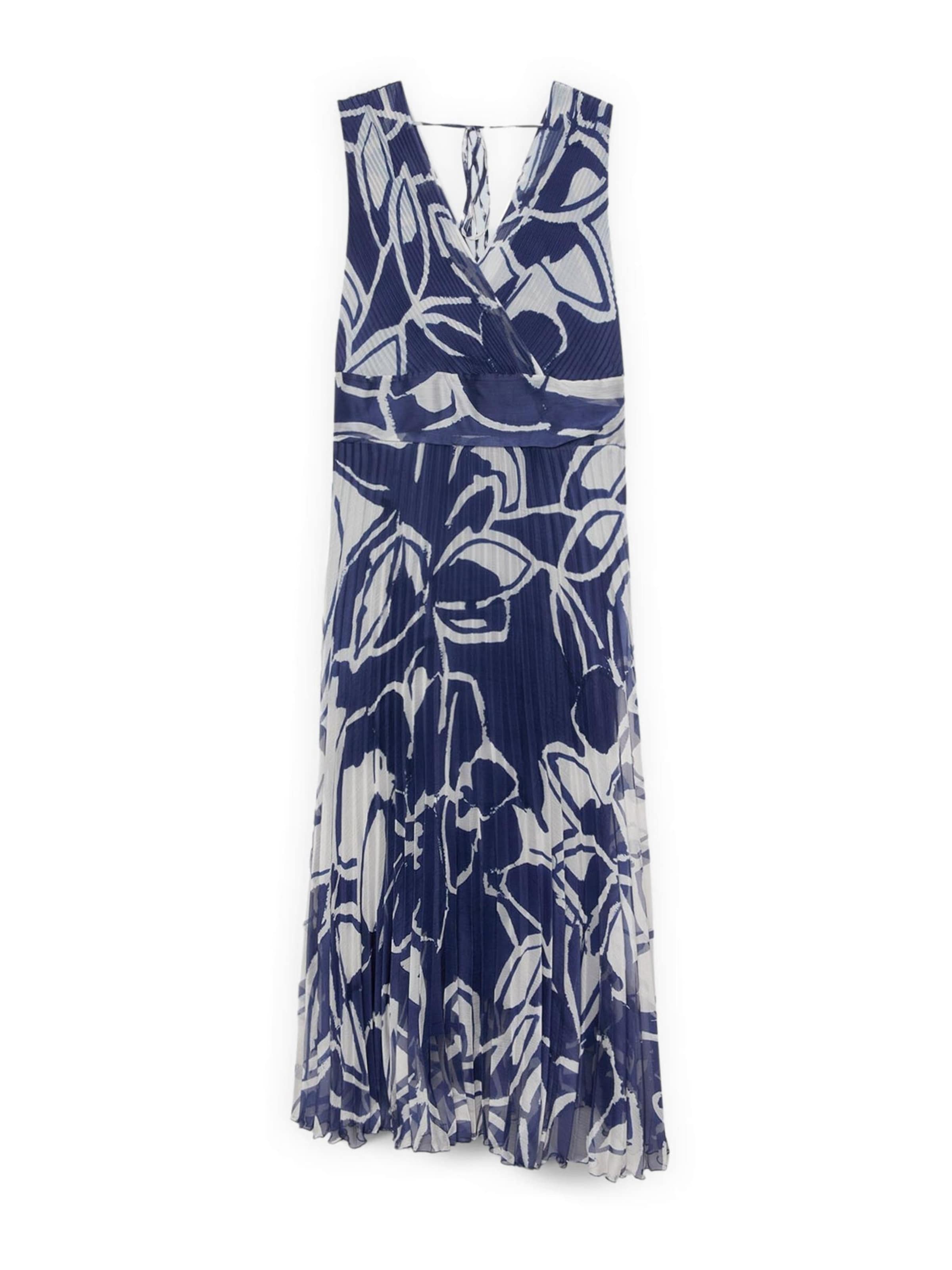 Fiorella Rubino Jurk in Blauw: voorkant