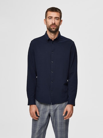 SELECTED HOMME Slim fit Overhemd in Blauw: voorkant