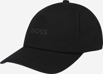 BOSS Black Cap 'Fresco' in Black: front