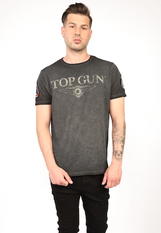 TOP GUN Shirt  ' 20213001 ' ' in Grau: predná strana