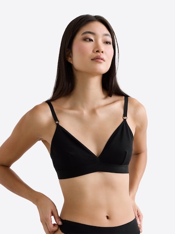 Erlich Textil Bustier BH in Schwarz: Vorderseite