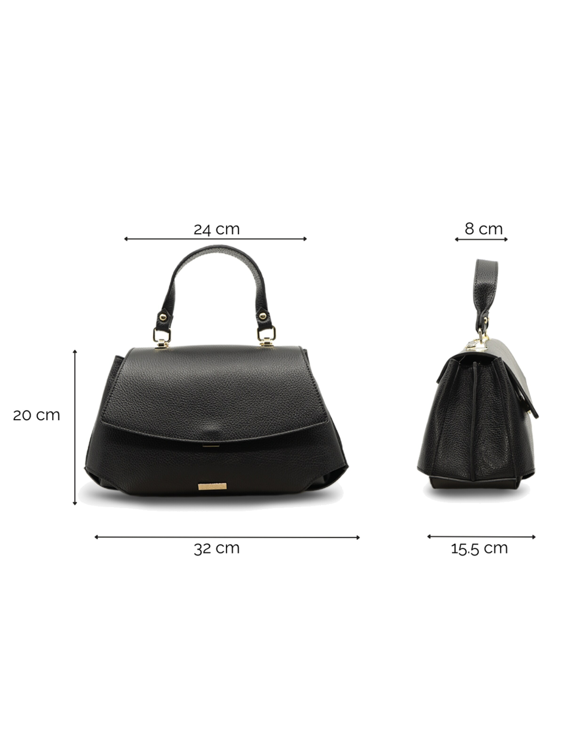 BESSO Handtasche 'Raffinatezza Pura'‌ in Schwarz