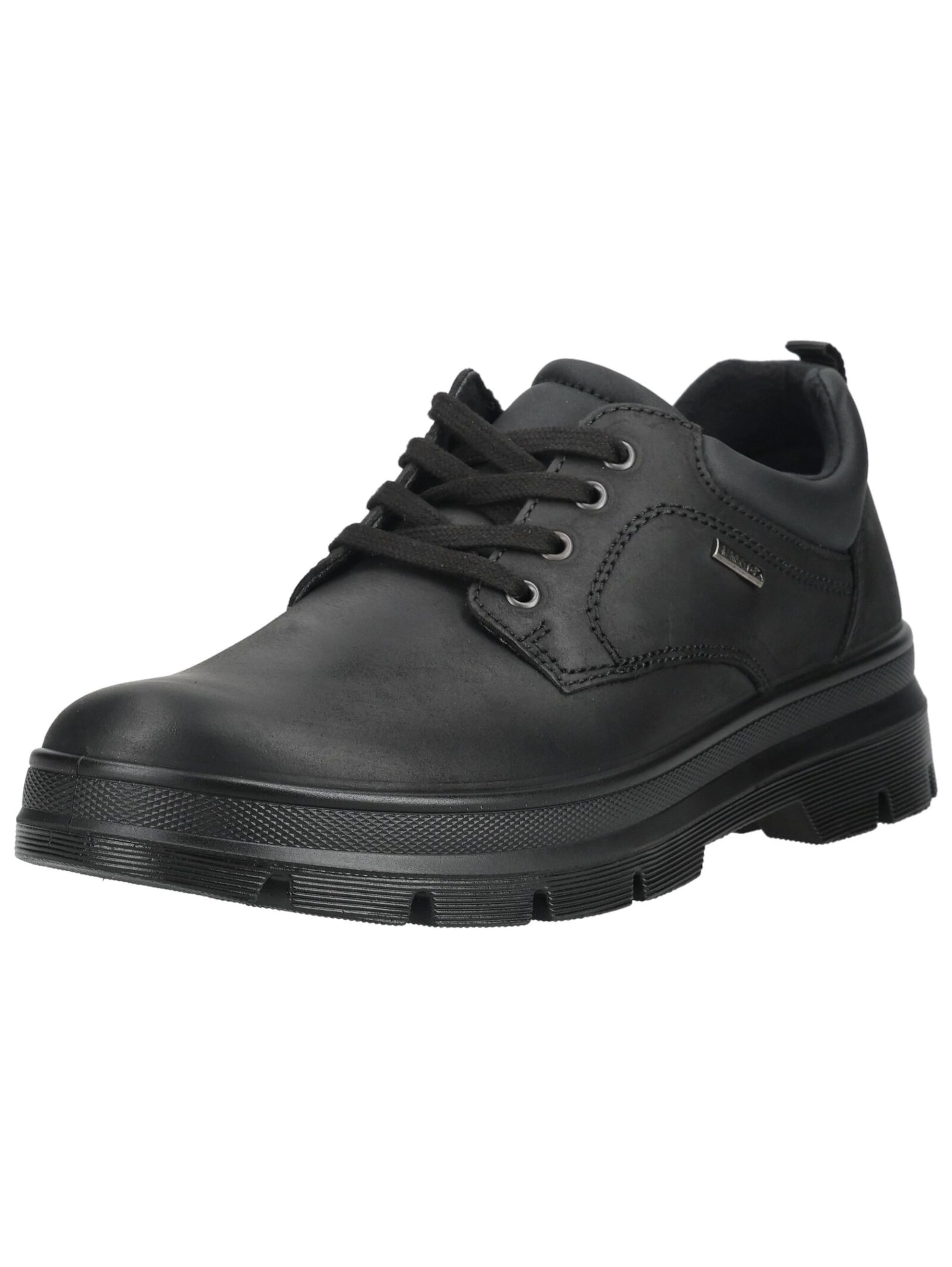 IMAC Athletic Lace-Up Shoes in Black: front