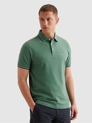 PME Legend - Camiseta 'Polo shirt in piqué with artwork' en negro: frente