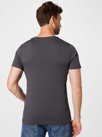 pelēks JACK & JONES Slim fit T-Krekls