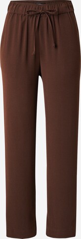 Effilé Pantalon 'Shirley' SOAKED IN LUXURY en marron : devant