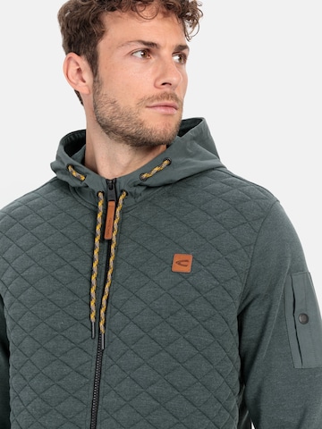 CAMEL ACTIVE Sweatjacke mit Kapuze in Grün