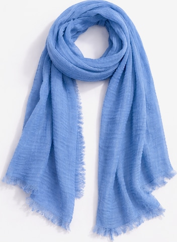 COLLEZIONE ALESSANDRO Scarf 'Soft-i' in Blue: front