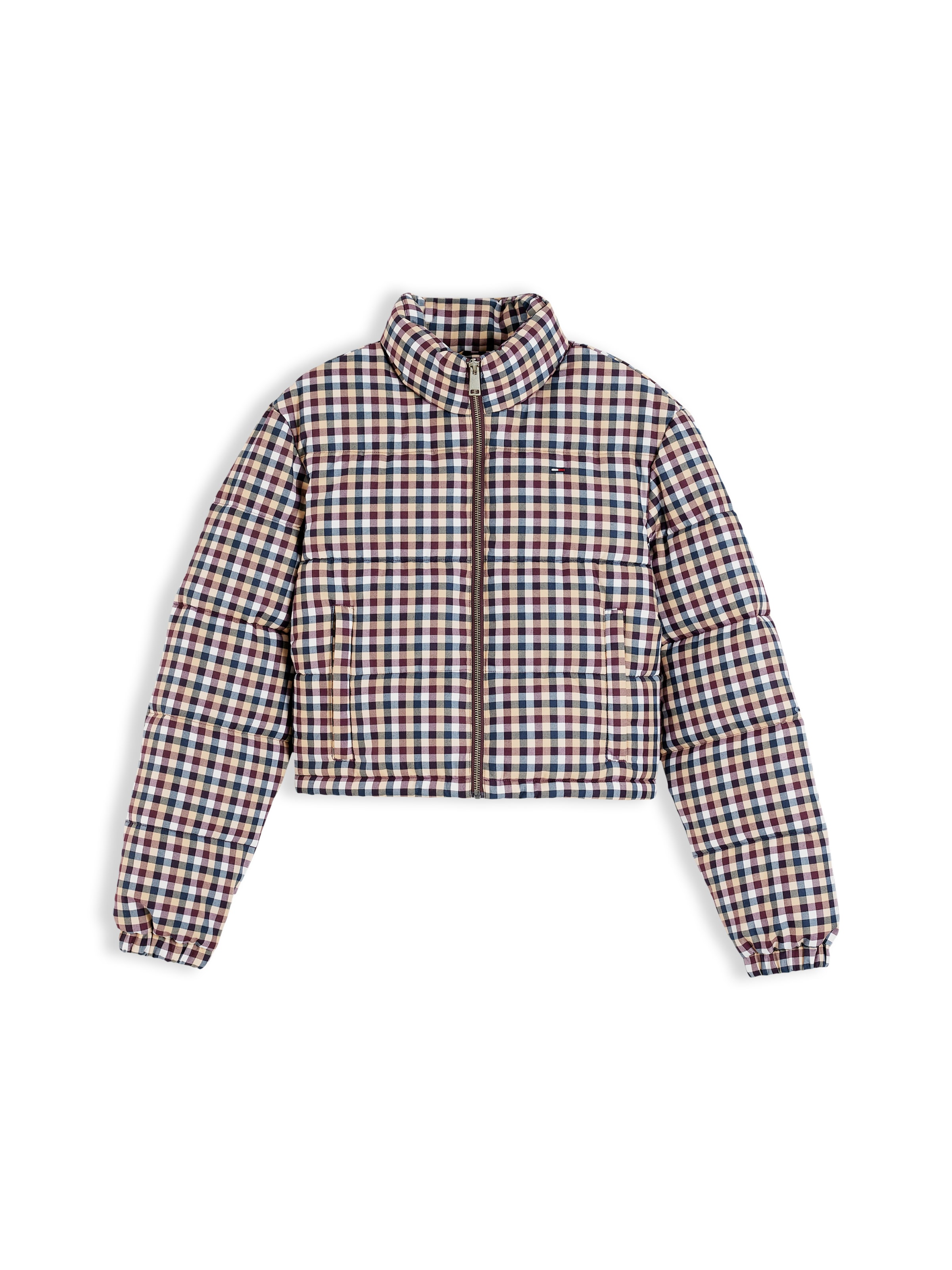 Tommy Jeans Between-season jacket in XS in Beige / Ecru / Marine blue / Red, Item view