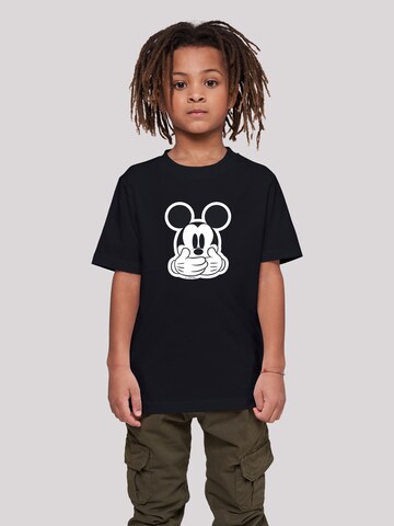 T-Shirt 'Disney Micky Maus Don’t Speak' F4NT4STIC en noir : devant