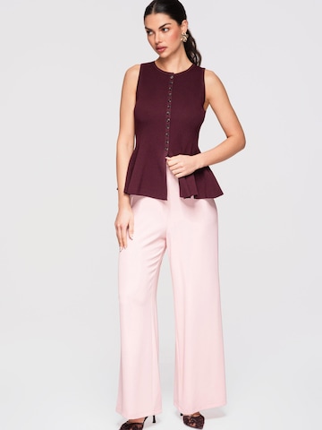 Ombre Zvonové kalhoty Kalhoty – pink