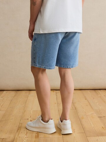 Wide Leg Pantalon 'Julian' DAN FOX APPAREL en bleu