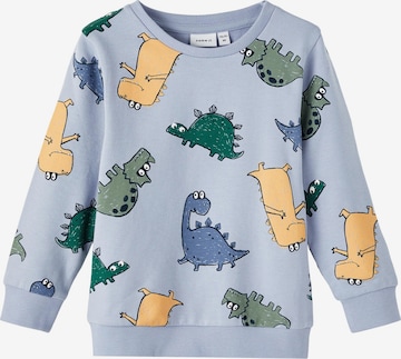 NAME IT Sweatshirt 'Tem' in Blauw: voorkant