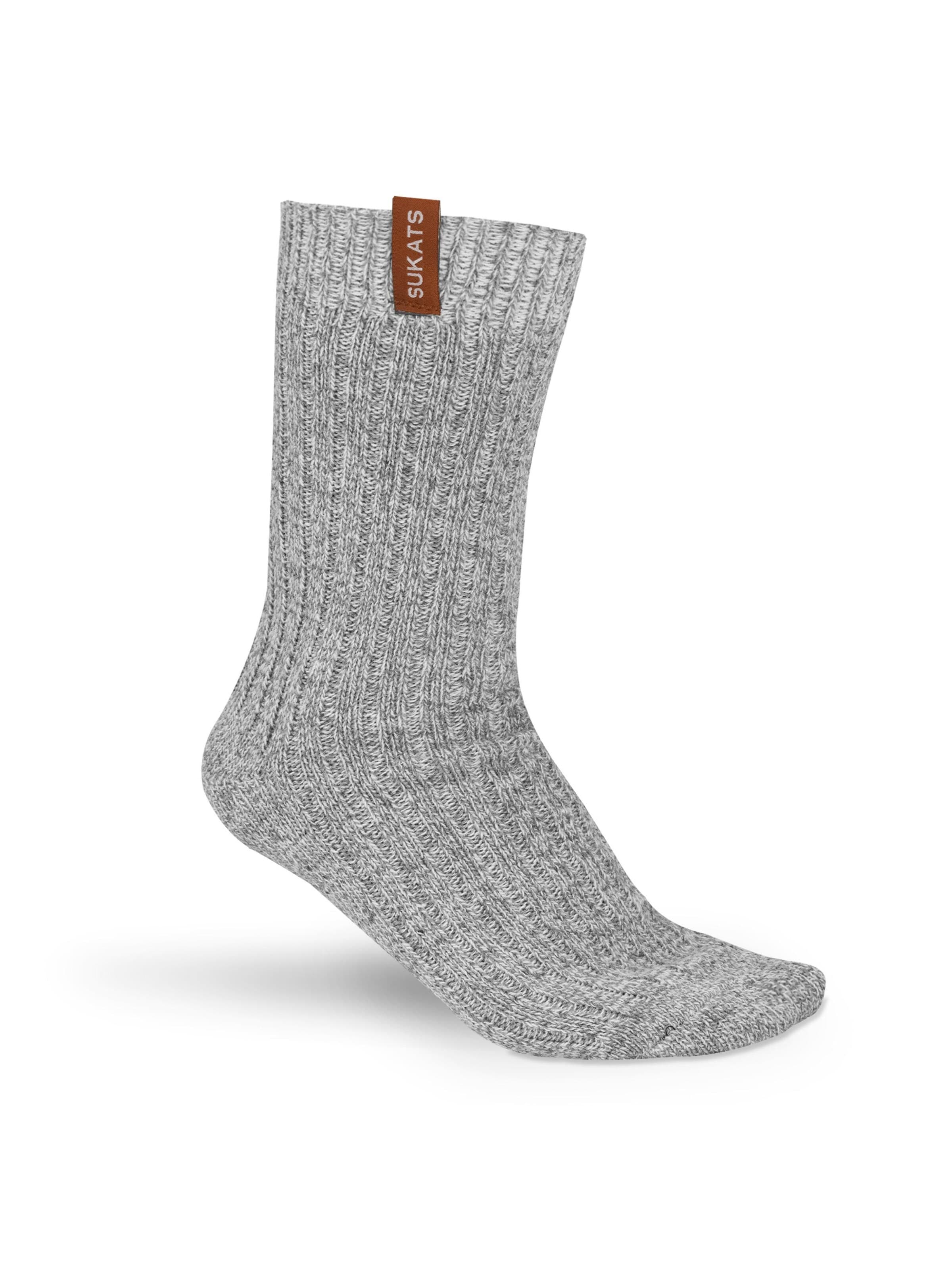 Sukats Socks 'Norwegians Premium Deluxe Noorse Sokken - 3 Paar' in Grey