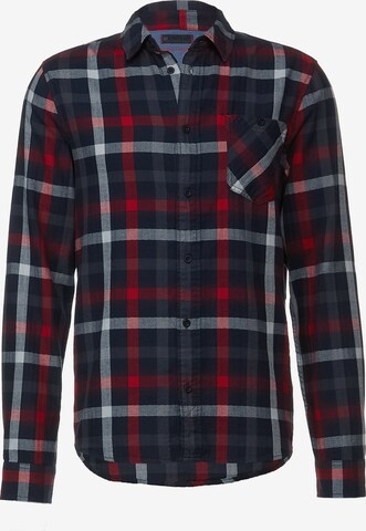 Street One MEN Regular fit Button Up Shirt in Blue: front